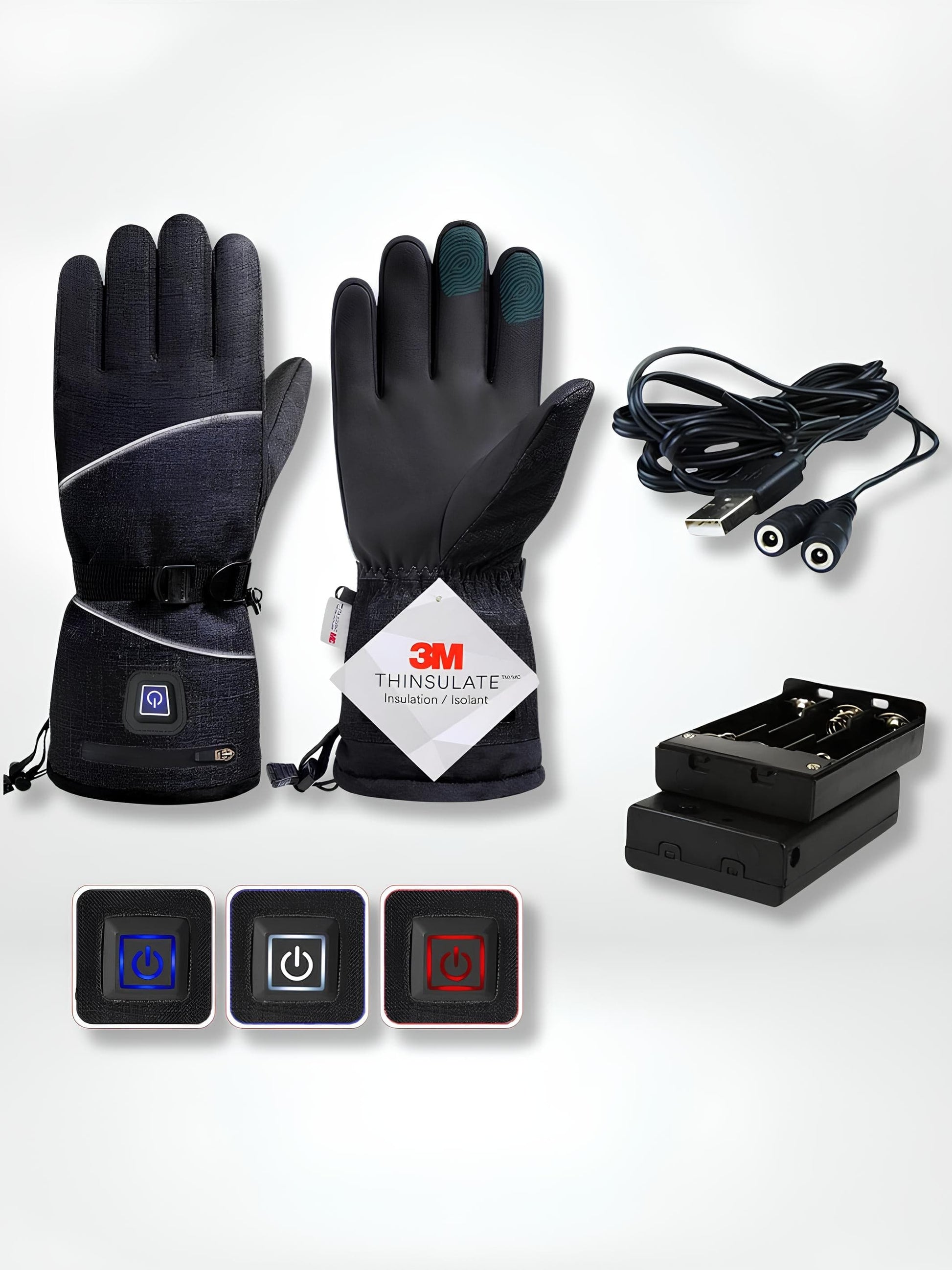 GantsDeStyle® BK AA and Usb Gants chauffants | Ski > Montagne