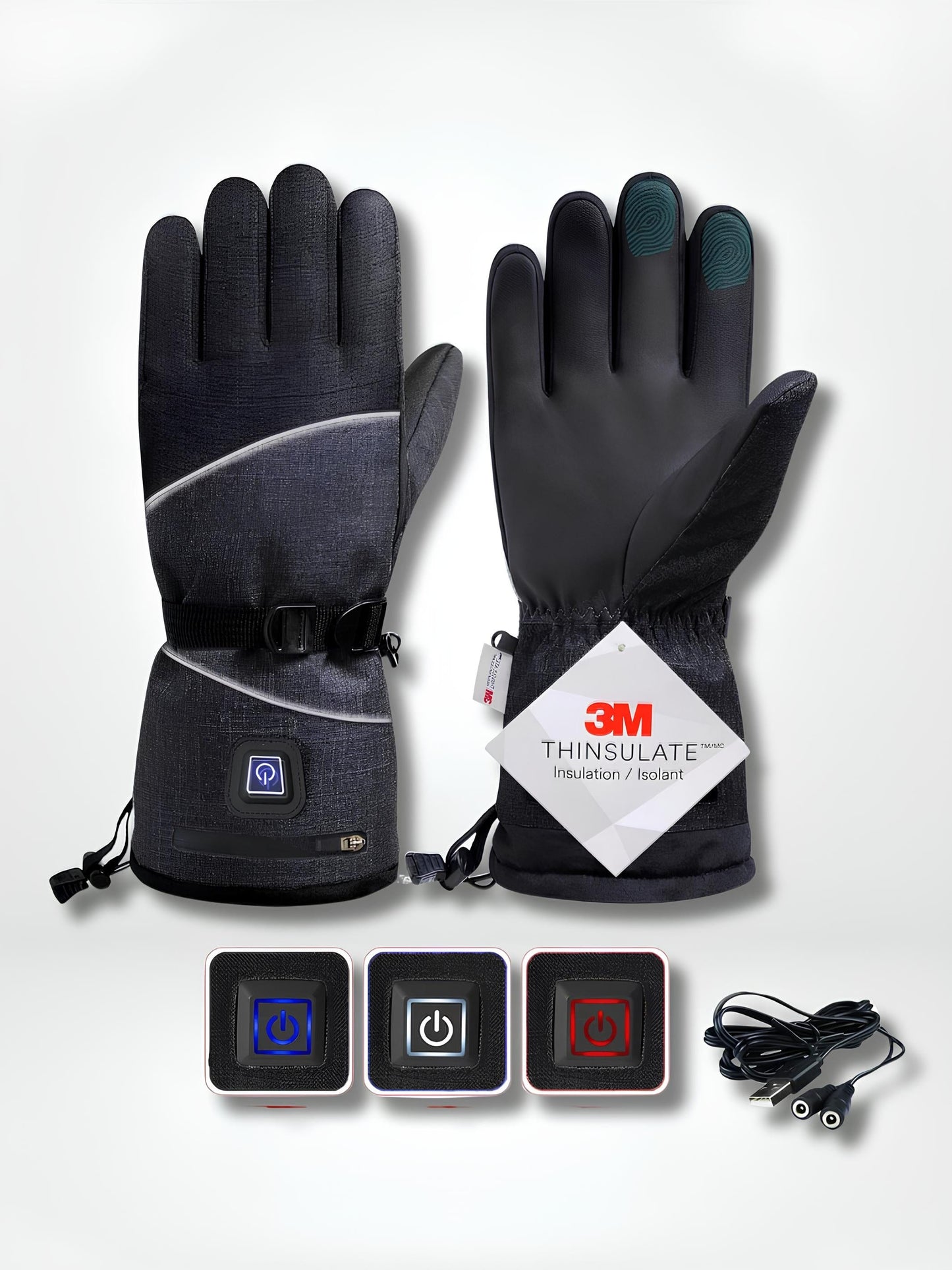 GantsDeStyle® Bk  USB Heating Gants chauffants | Ski > Montagne