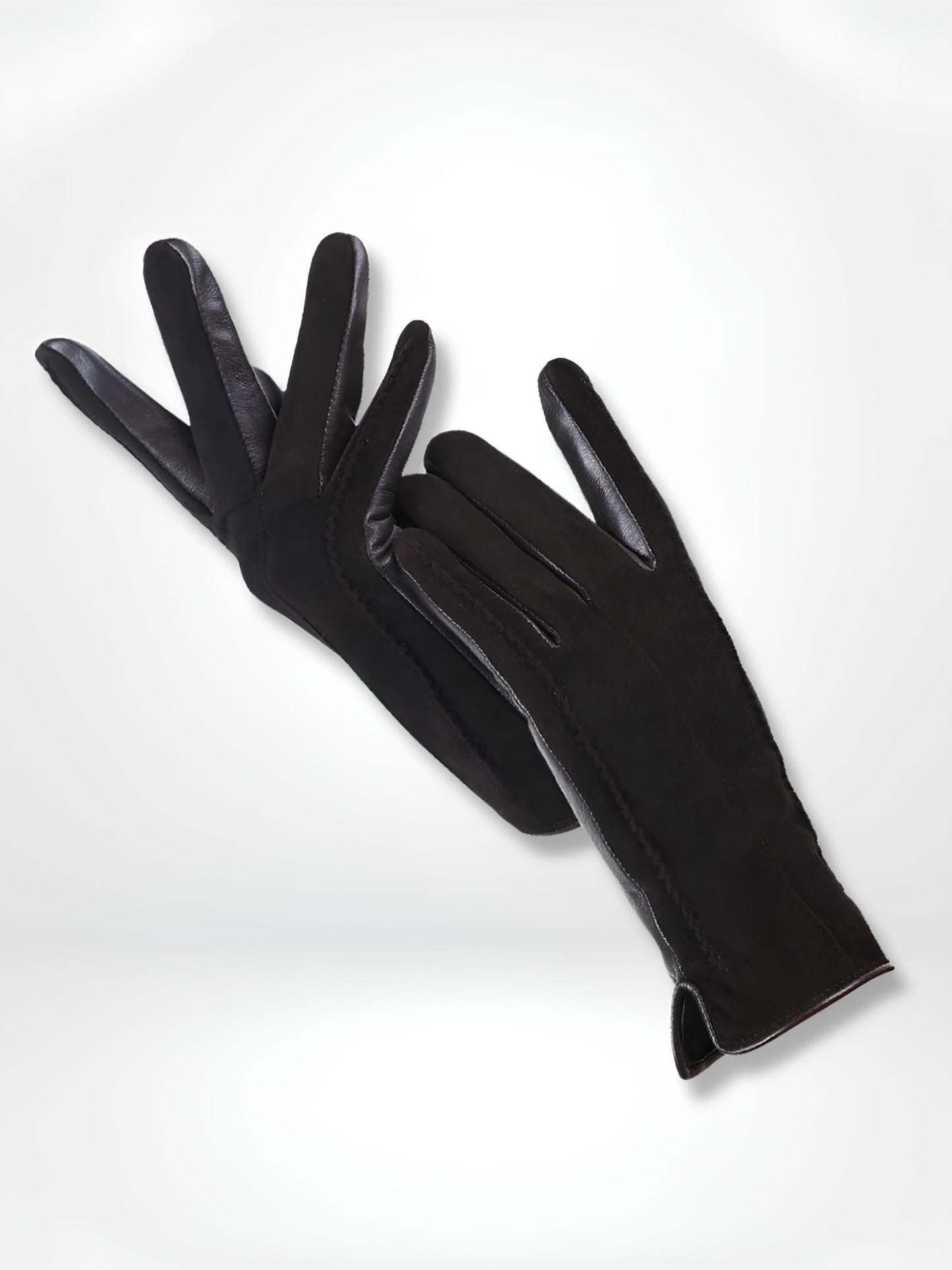 GantsDeStyle® Black / 8.5 / CHINA Gants femme | Cuir & Daim