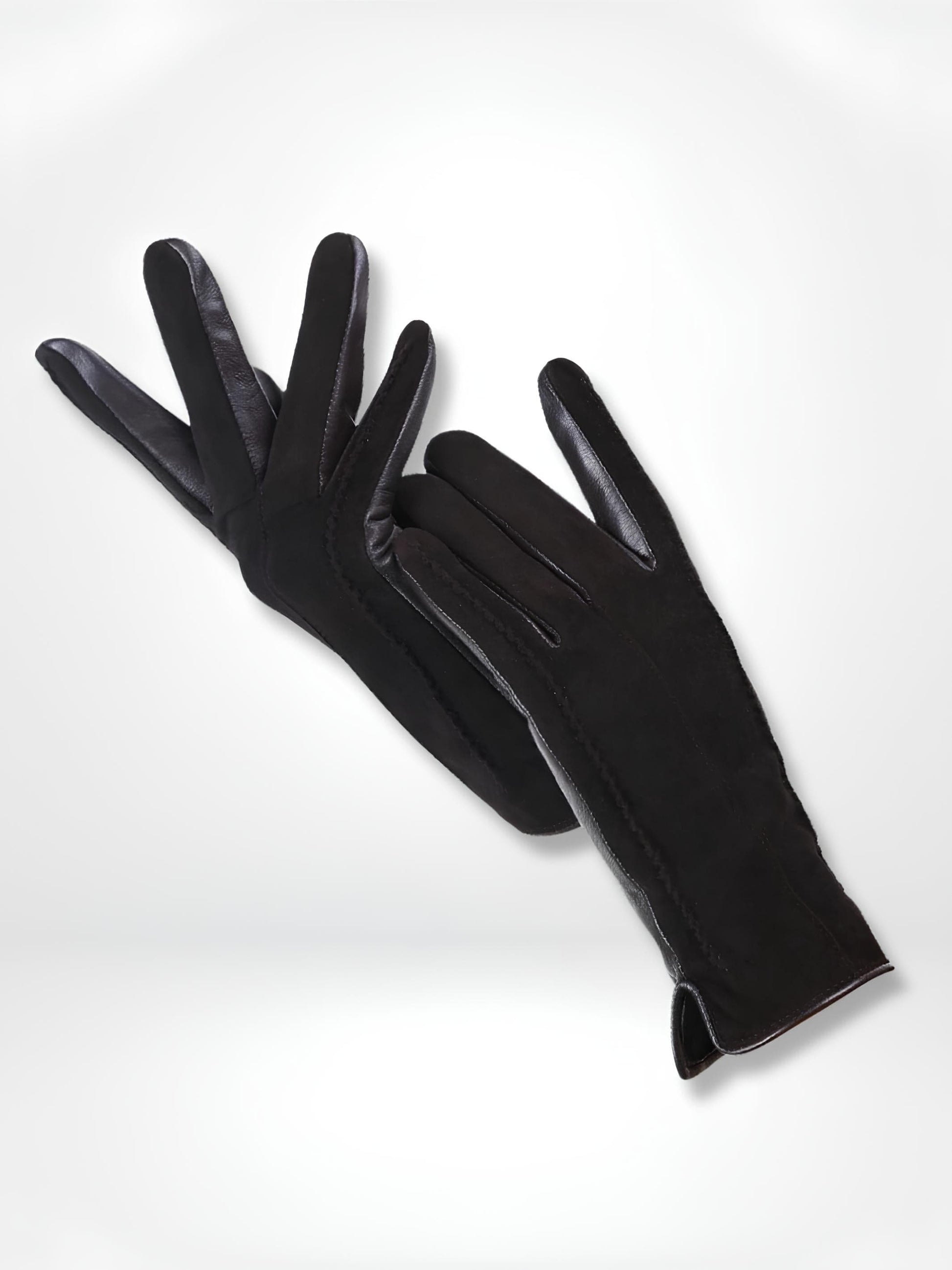 GantsDeStyle® Black / 8.5 / CHINA Gants femme | Cuir & Daim