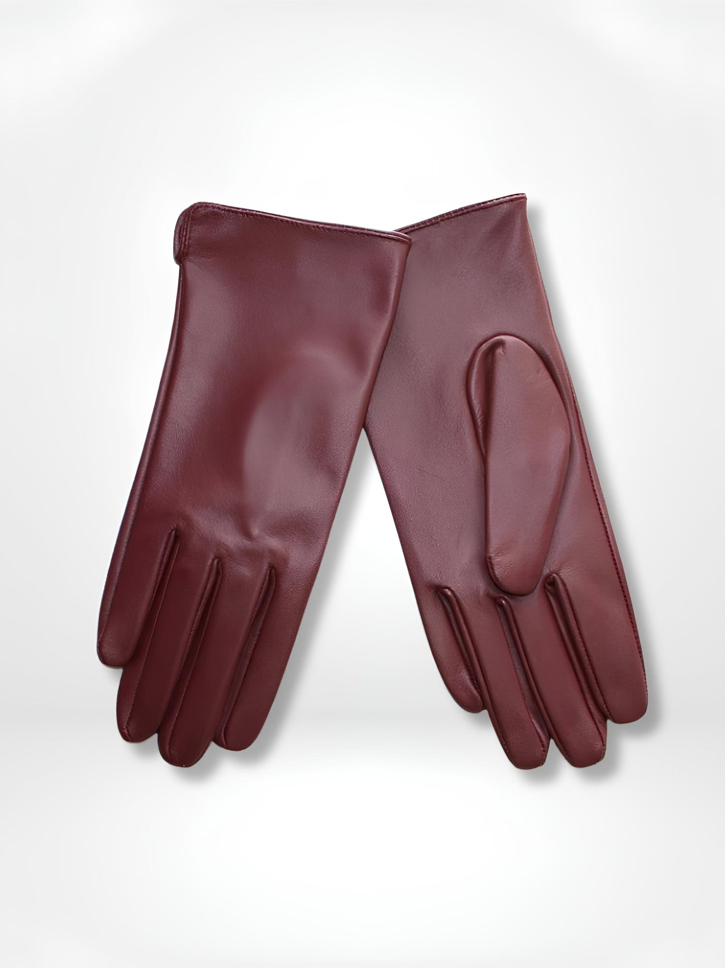 GantsDeStyle® Burgundy / M/L Gants cuir femme | Glove Élégance