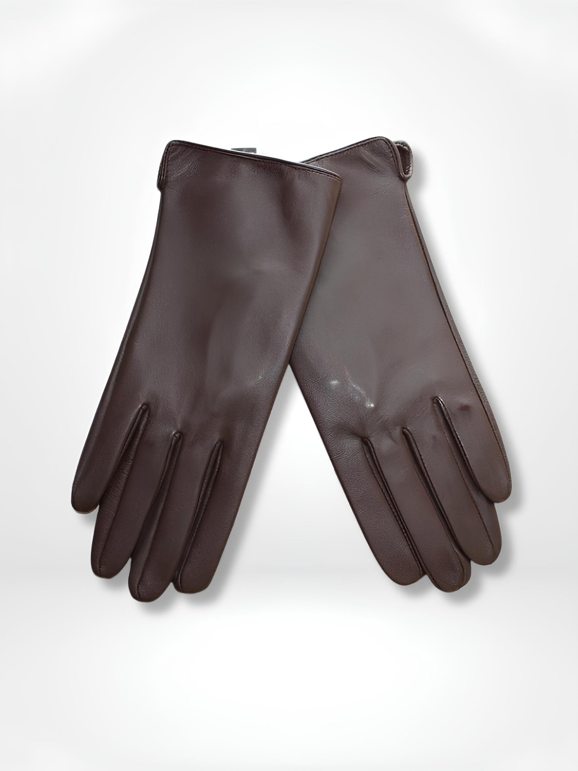 GantsDeStyle® Dark Brown / M/L Gants cuir femme | Glove Élégance