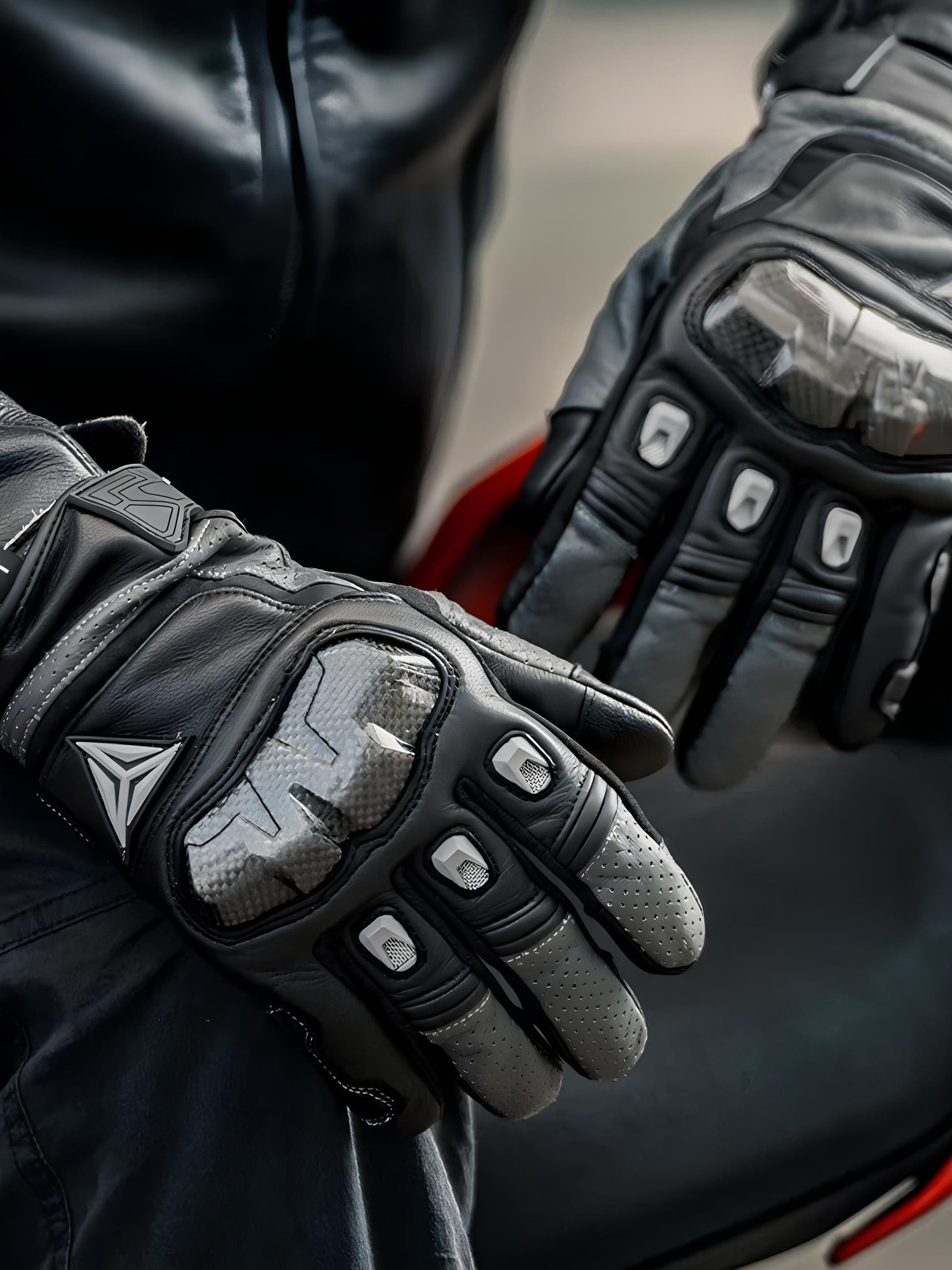 GantsDeStyle® Gants moto | Cuir et Carbone
