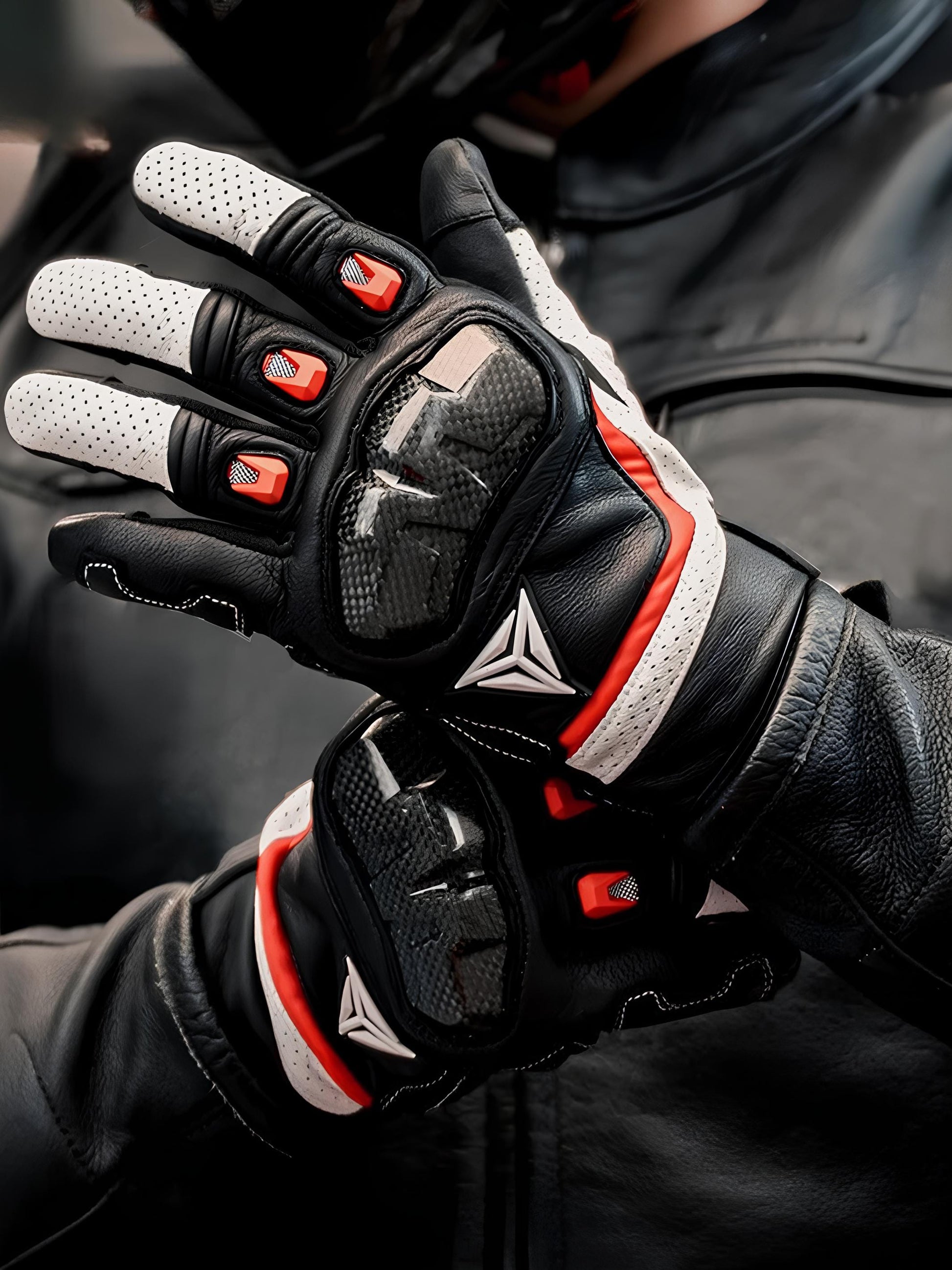 GantsDeStyle® Gants moto | Cuir et Carbone