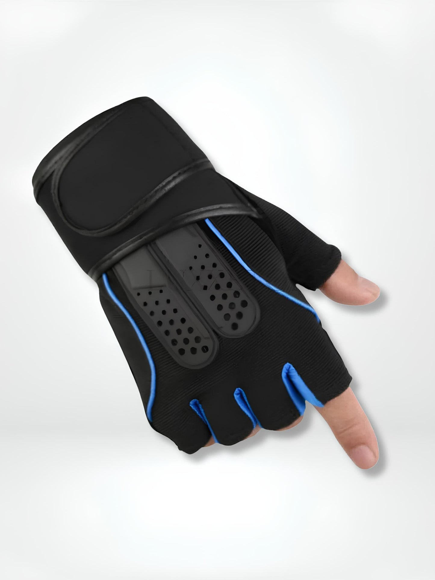GantsDeStyle® Sky blue / XL Gants musculation | Protection +